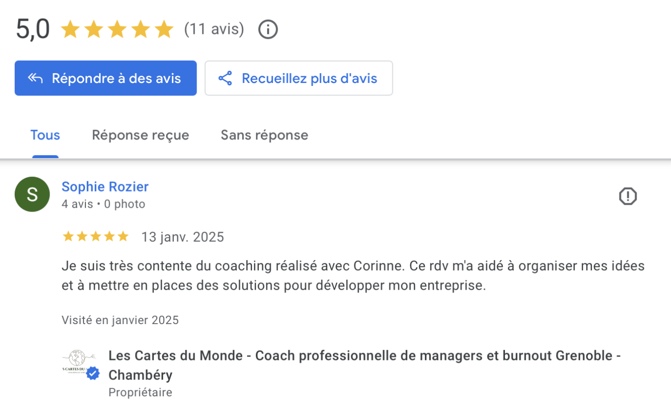 Témoignage coaching cadre Grenoble